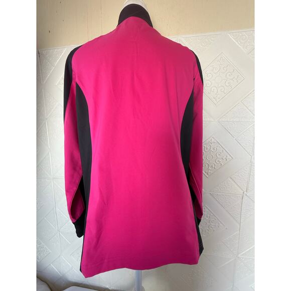 Jacket - Made for Life size Large pink  black athletic run warm up women's coat - Picture 3 of 12
